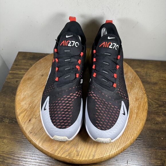 Nike Air Max 270 Shoes Mens Size 12 Black Red White Athletic Running AH8050-015 - Picture 2 of 8